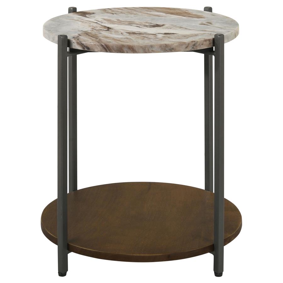 Noemie Brown Side Table