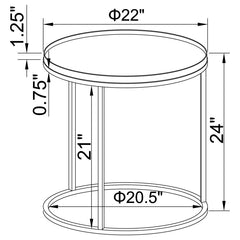 Rodrigo Brown End Table