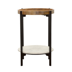 Adhvik Brown Side Table