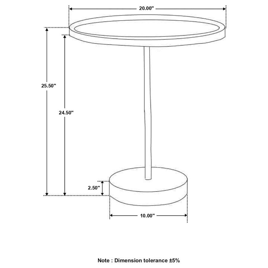 Ginevra Brown Side Table