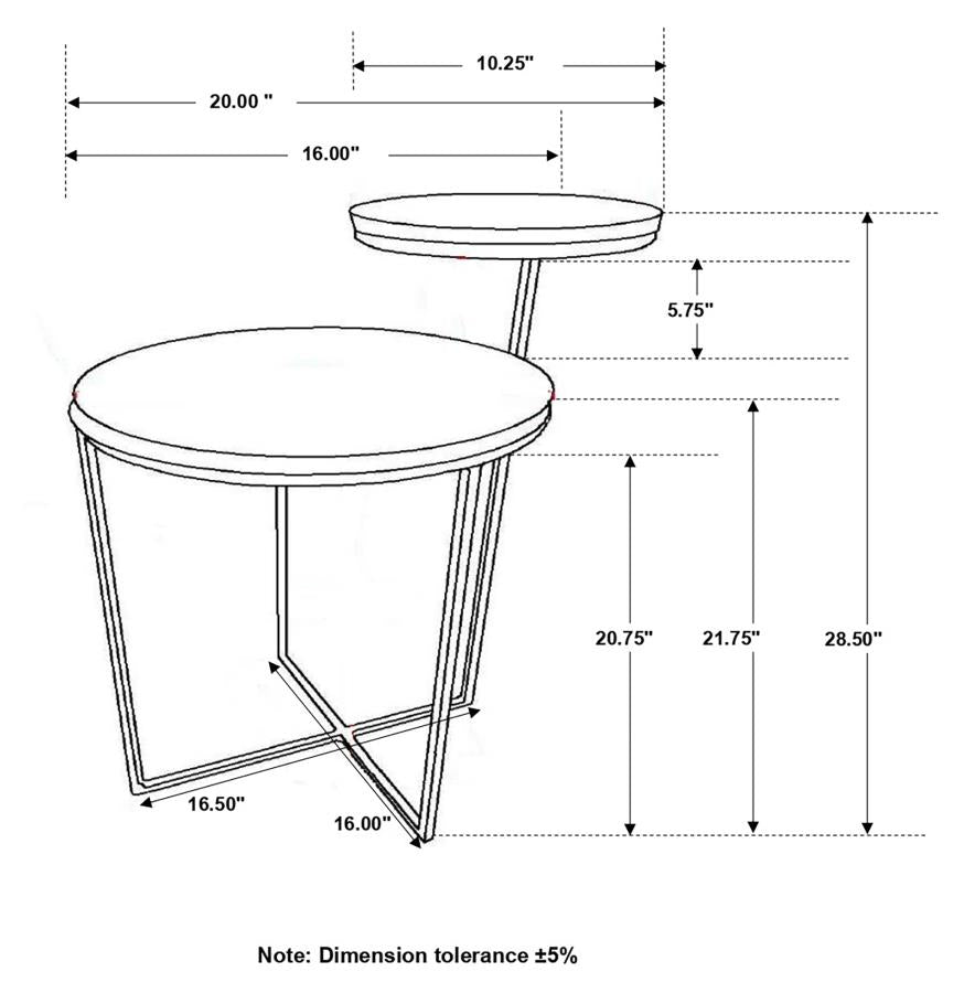 Yael Brown Side Table