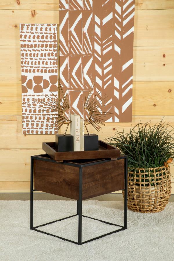 Ondrej Brown Side Table