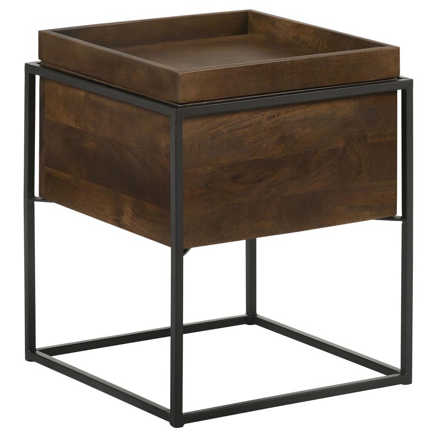 Ondrej Brown Side Table