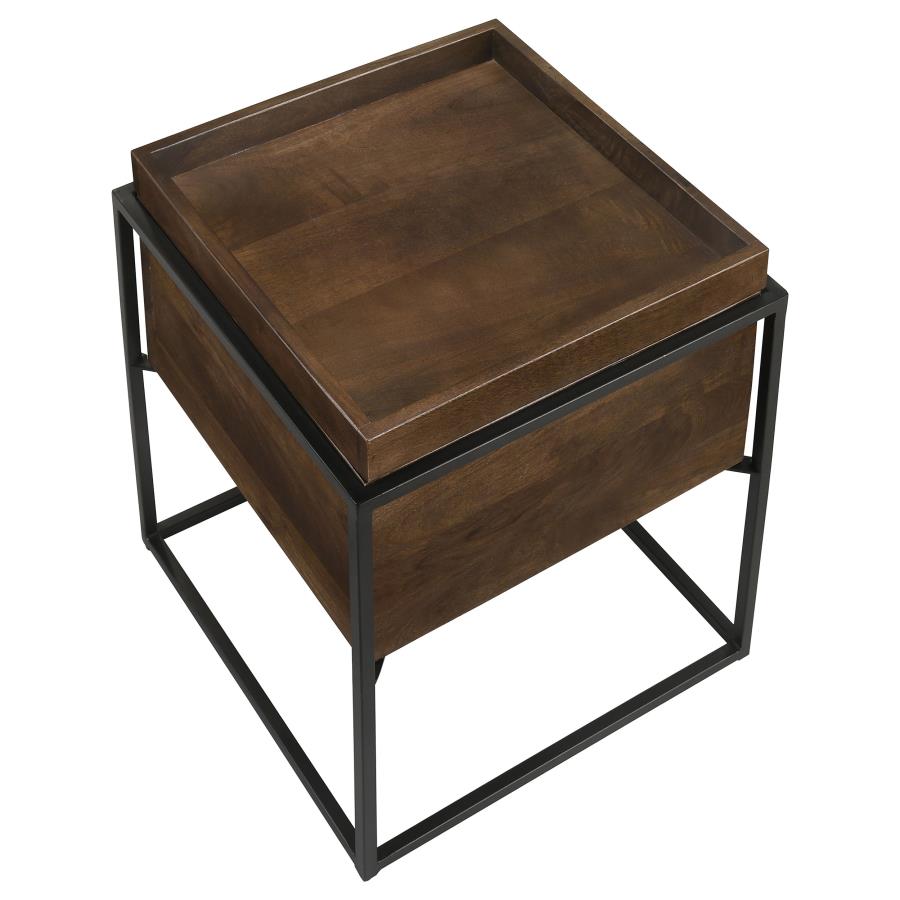 Ondrej Brown Side Table