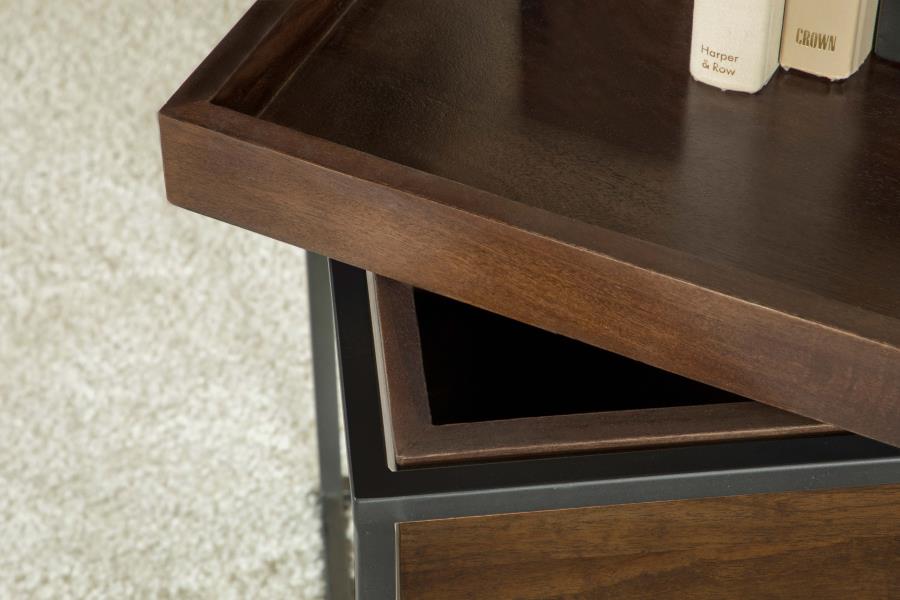 Ondrej Brown Side Table