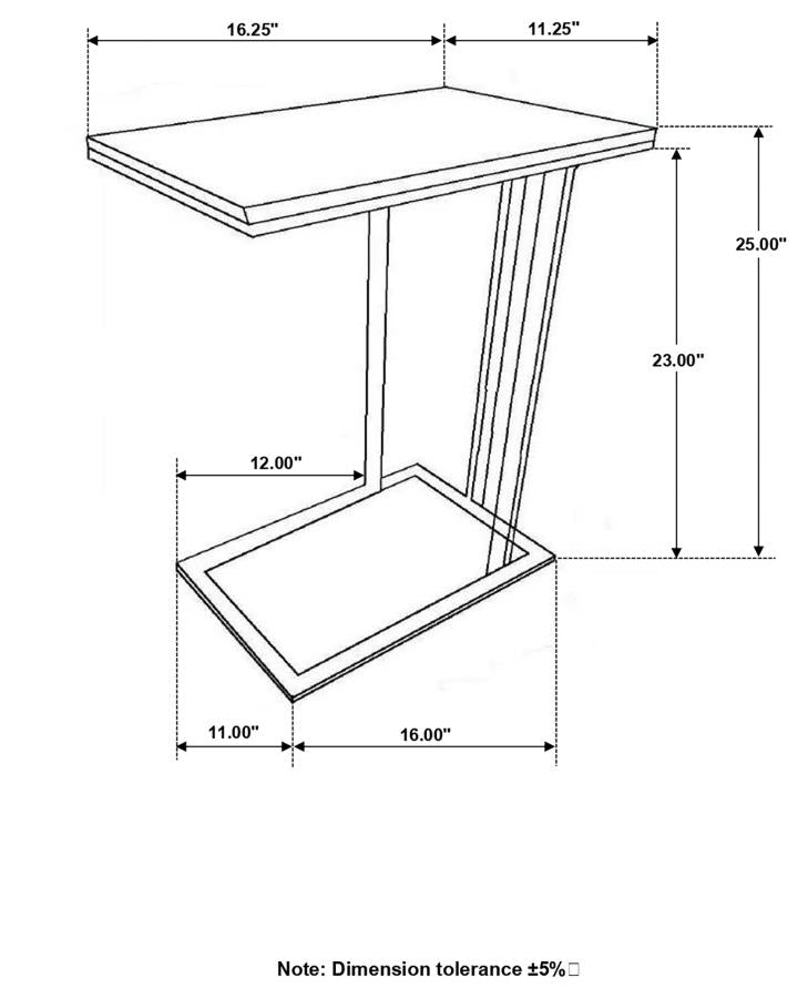 Vicente Black Side Table