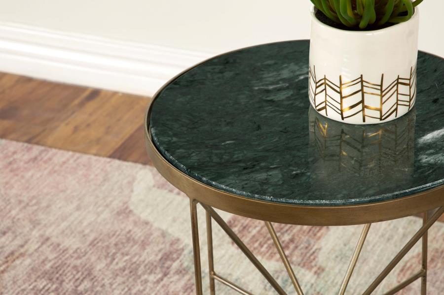 Eliska Gold Side Table