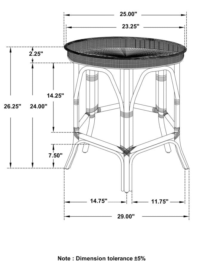 Antonio Black Side Table