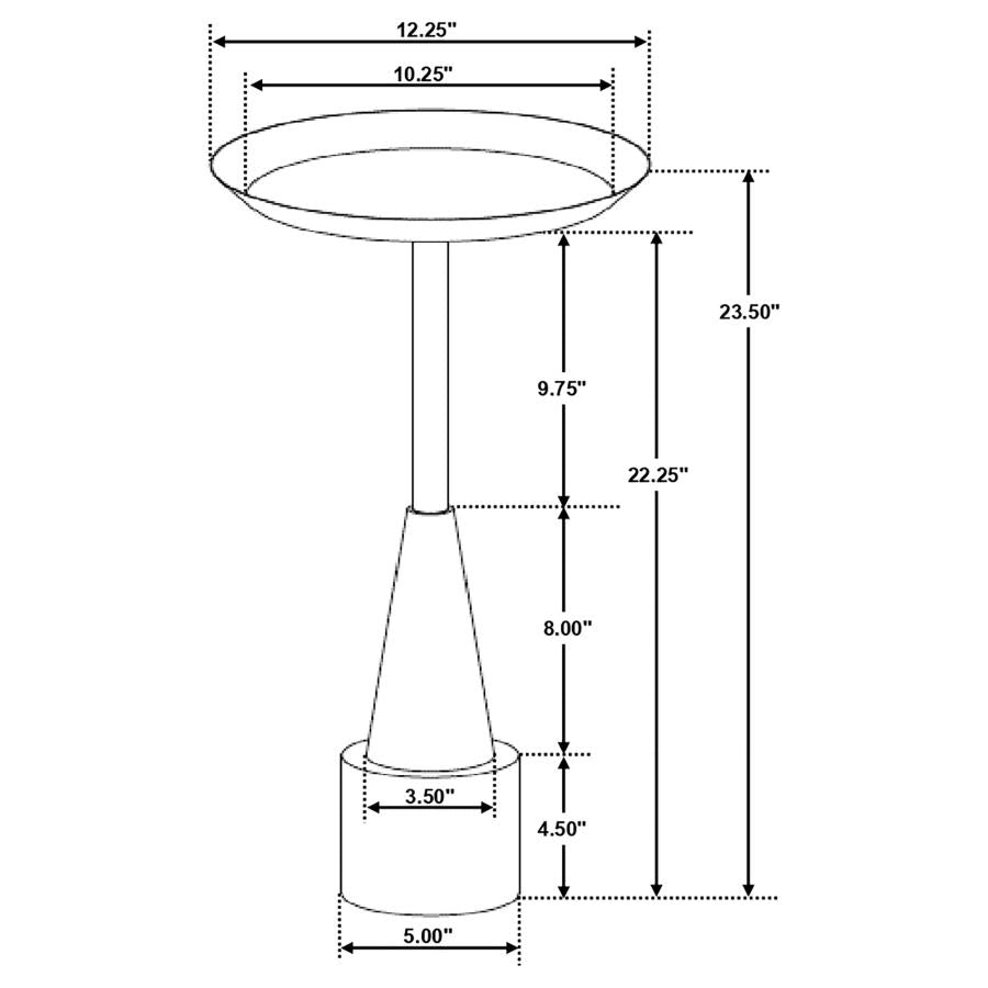 Alpine White Side Table