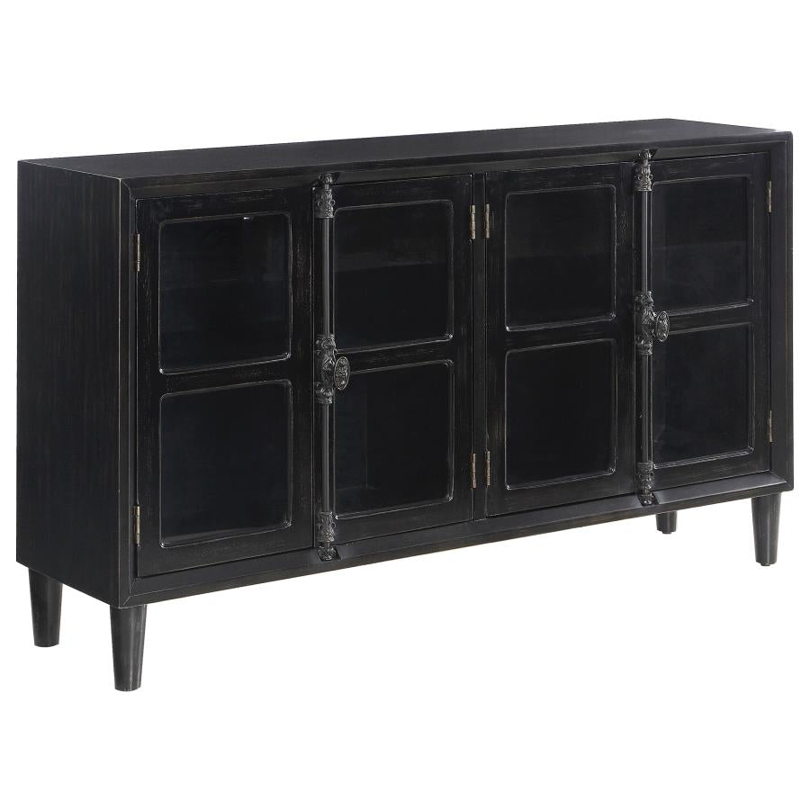 Sylvia Black Accent Cabinet