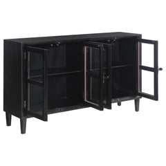 Sylvia Black Accent Cabinet