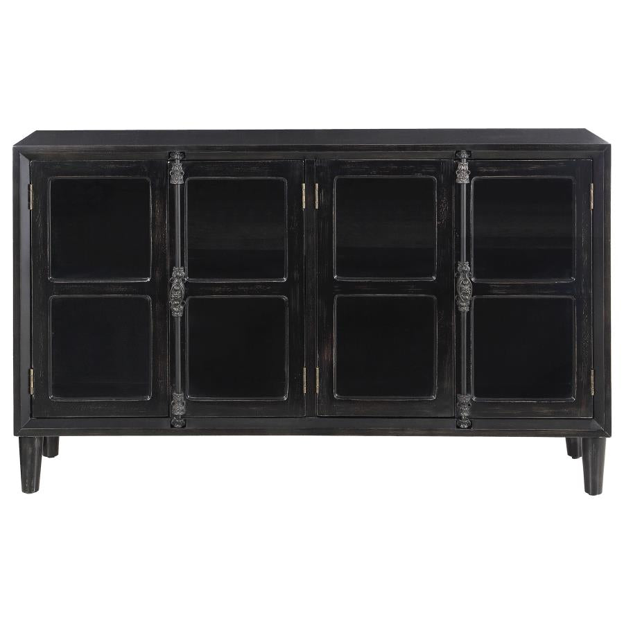 Sylvia Black Accent Cabinet