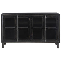 Sylvia Black Accent Cabinet