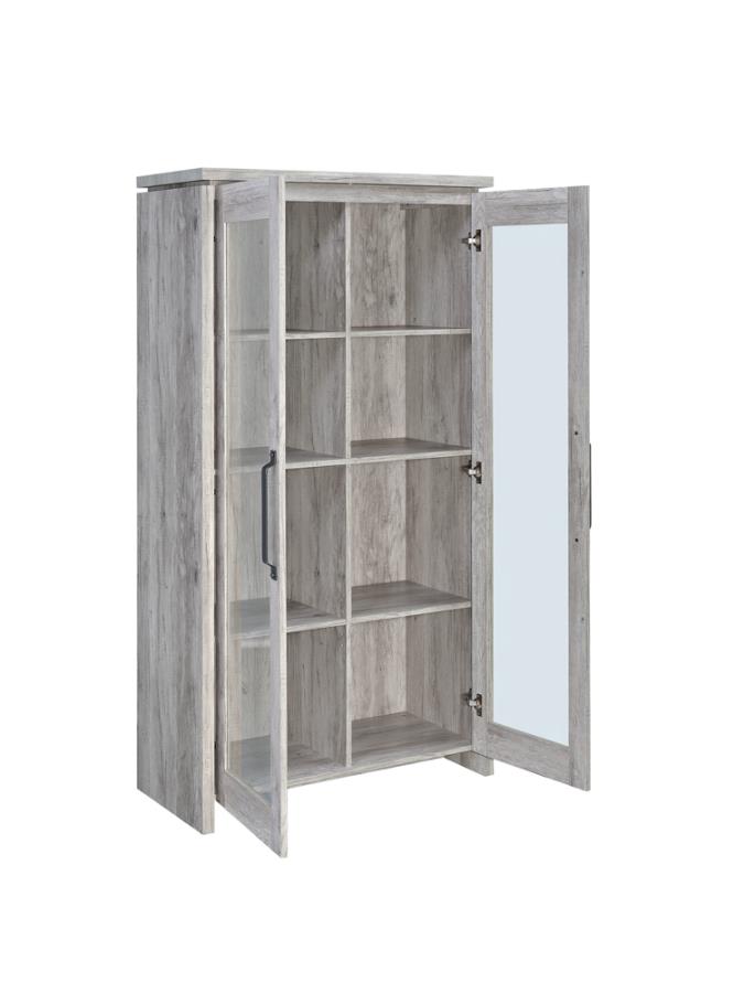 Alejo Grey Tall Accent Cabinet