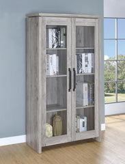 Alejo Grey Tall Accent Cabinet