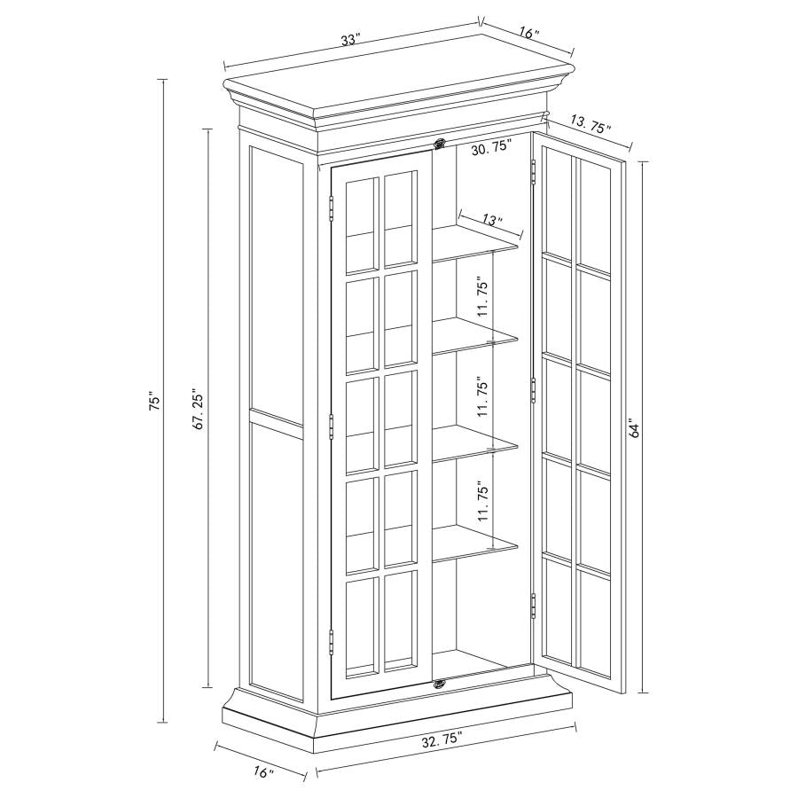 Tammi White Tall Accent Cabinet