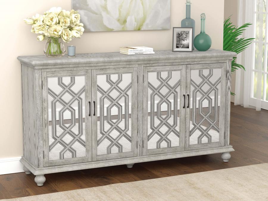 Melanie Grey Accent Cabinet