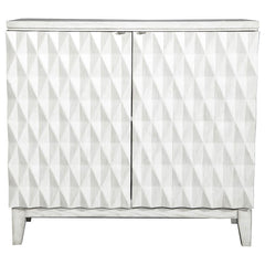 Moody White Accent Cabinet