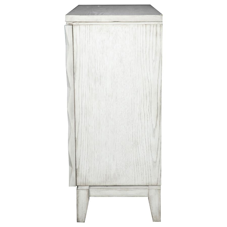 Moody White Accent Cabinet