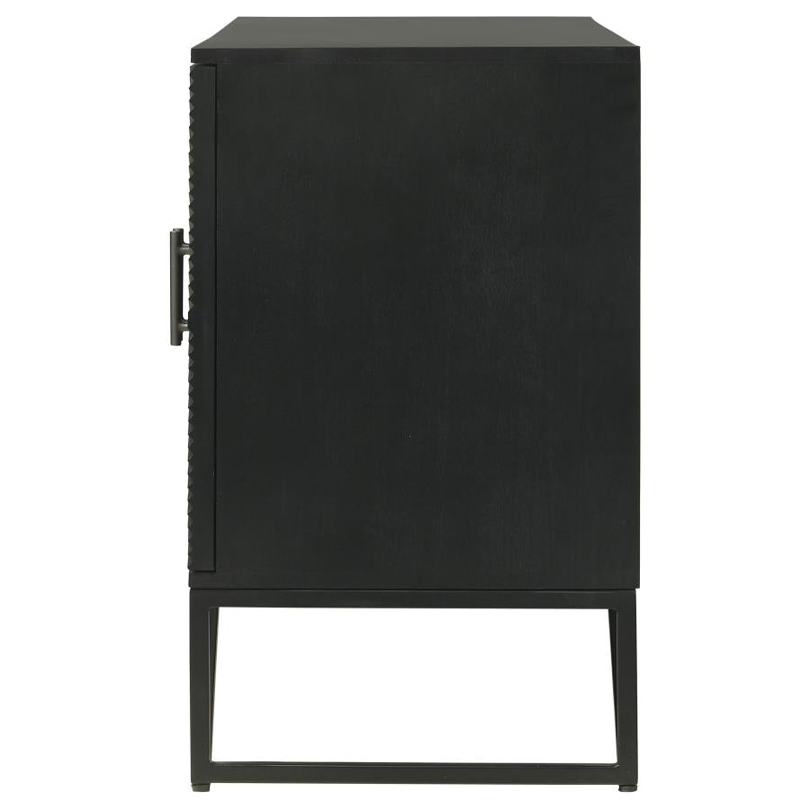 Riddell Black Accent Cabinet