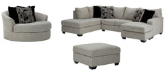 Megginson 2-Piece Sectional with Chair and Ottoman - PKG002383