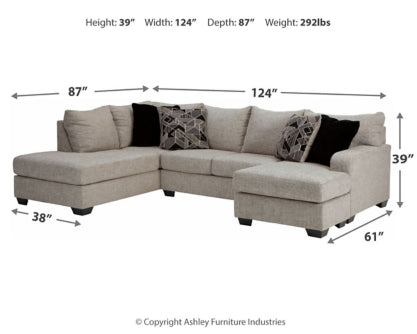 Megginson 2-Piece Sectional with Chair and Ottoman - PKG002383