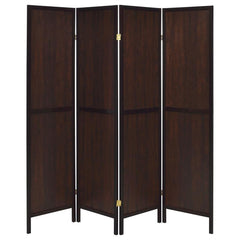 Deepika Brown 4 Panel Room Divider