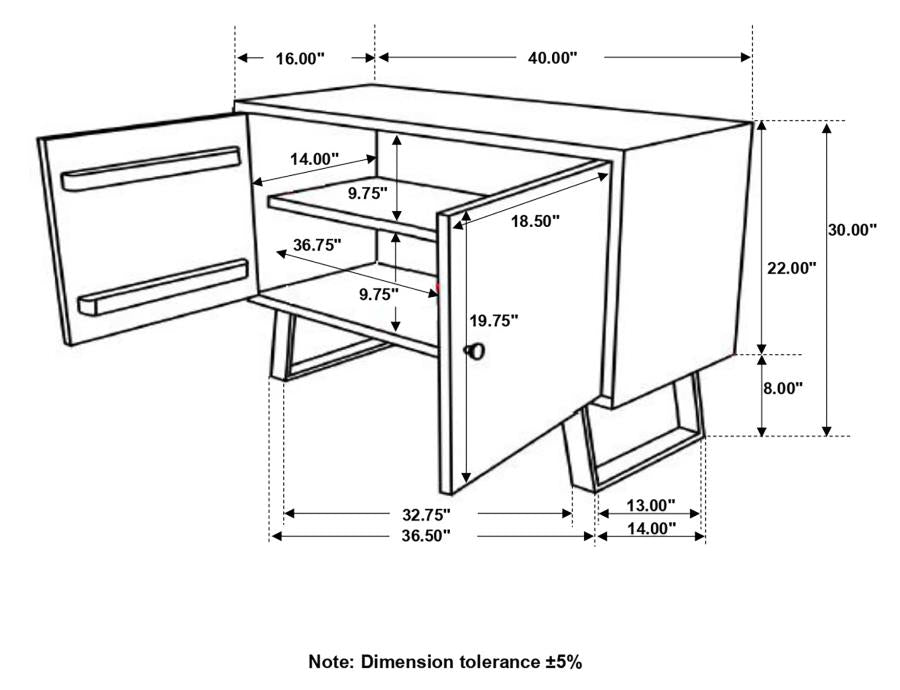 Mathis Brown Accent Cabinet