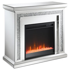 Lorelai Silver Electric Fireplace