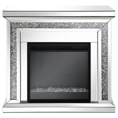 Lorelai Silver Electric Fireplace