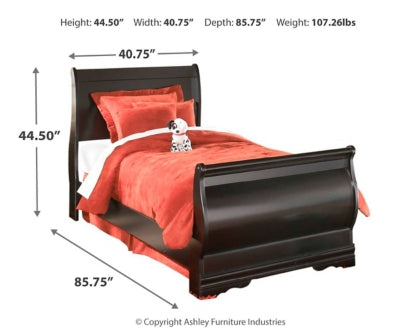 Huey Vineyard Queen Sleigh Bed