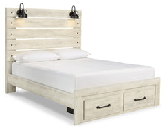 Cambeck Queen Panel Bed with 2 Storage Drawers