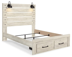 Cambeck Queen Panel Bed with 2 Storage Drawers