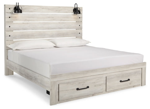 Cambeck Queen Panel Bed with 2 Storage Drawers