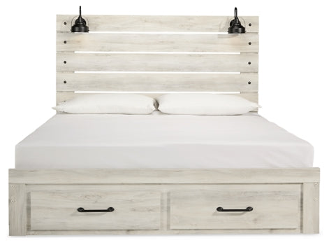 Cambeck Queen Panel Bed with 2 Storage Drawers