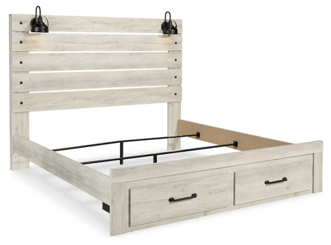 Cambeck Queen Panel Bed with 2 Storage Drawers