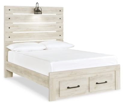 Cambeck Queen Panel Bed with 2 Storage Drawers