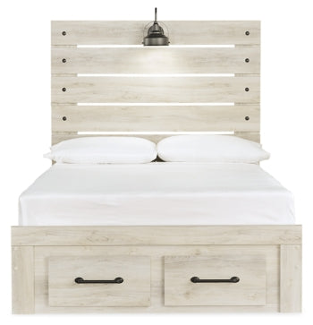 Cambeck Queen Panel Bed with 2 Storage Drawers