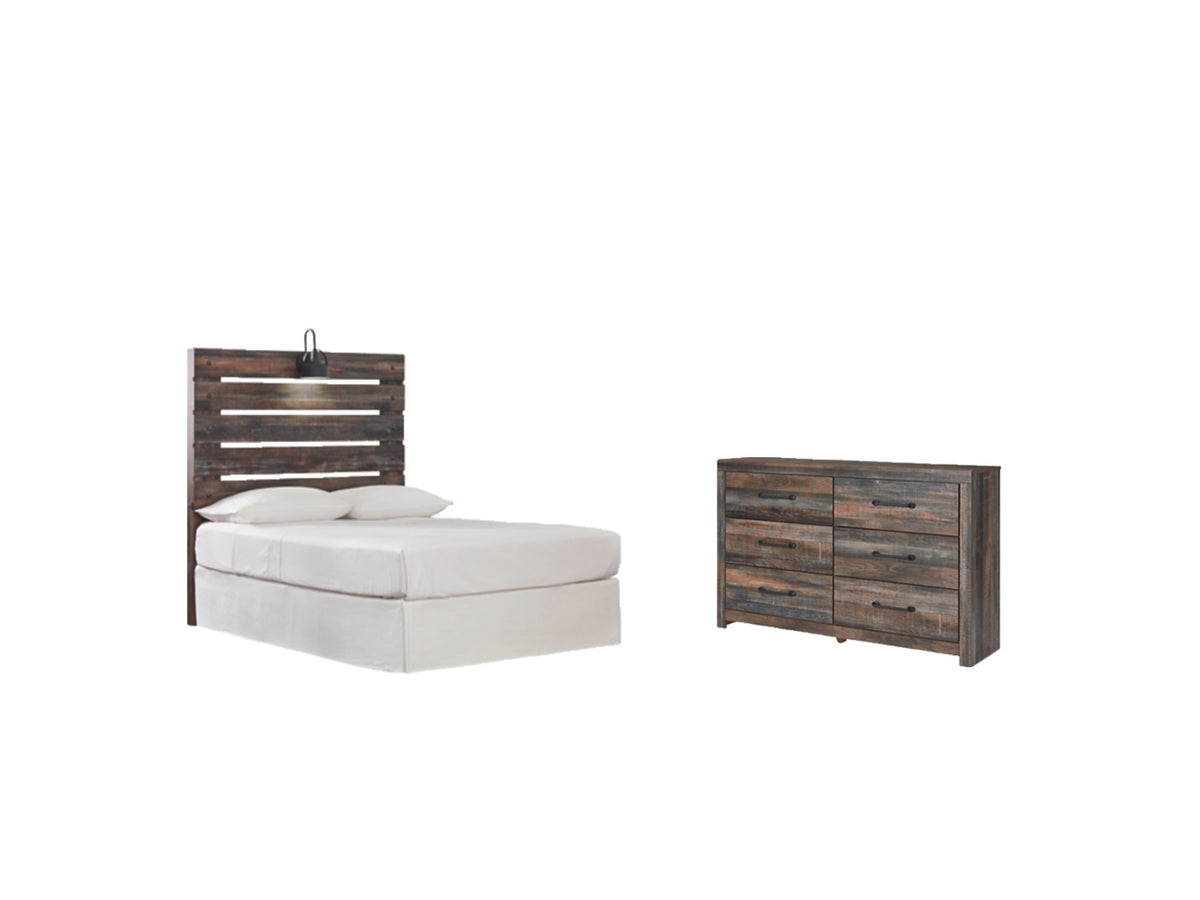 Drystan Twin Panel Headboard Bed with Dresser
