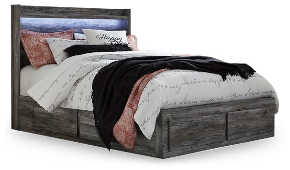 Baystorm Queen Panel Bed with 6 Storage Drawers