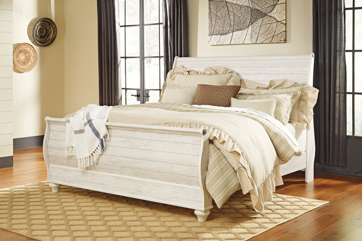 Willowton Queen Sleigh Bed