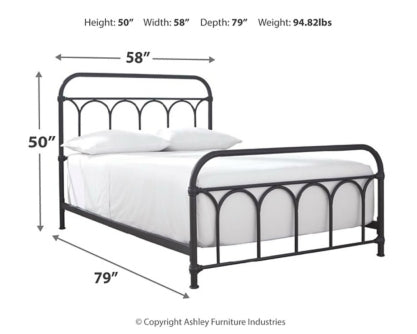 Nashburg Queen Metal Bed