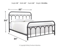 Nashburg Queen Metal Bed