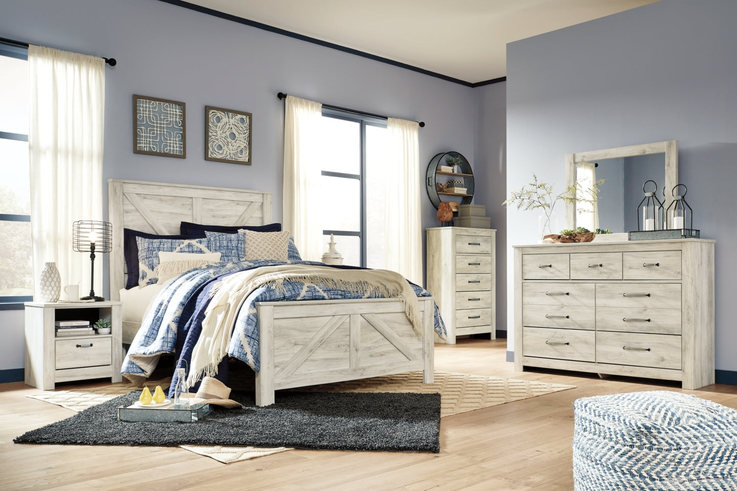 Bellaby Queen Crossbuck Panel Bed