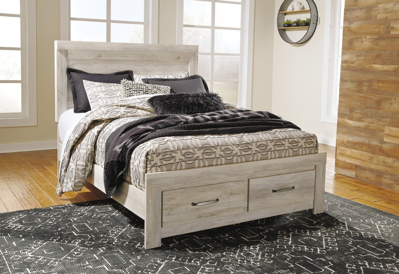 Bellaby Queen Platform Bed with 2 Storage Drawers