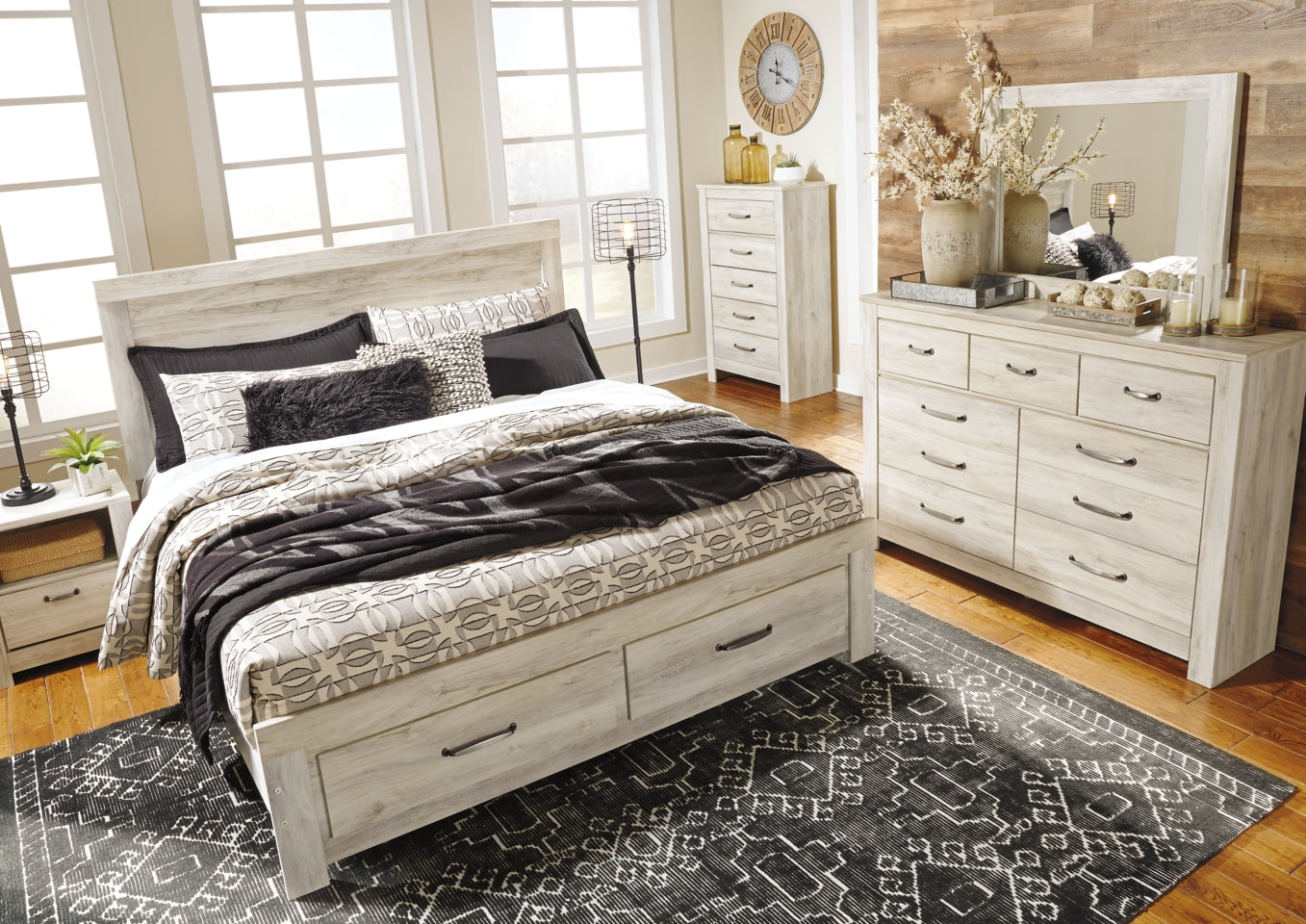 Bellaby Queen Platform Bed with 2 Storage Drawers