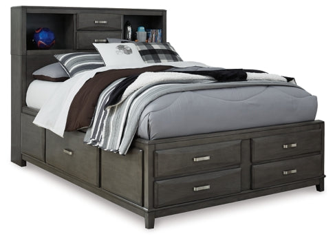 Caitbrook Queen Storage Bed with 8 Drawers