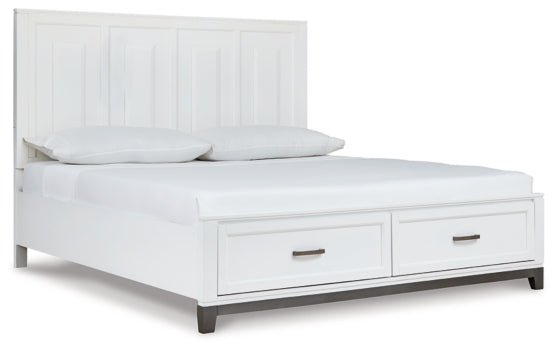 Brynburg Queen Panel Bed with 2 Storage Drawers