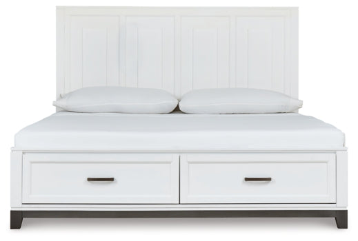 Brynburg Queen Panel Bed with 2 Storage Drawers