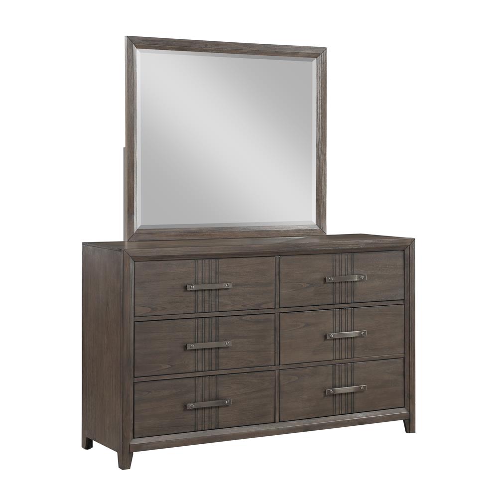 LANDON MIRROR-WALNUT